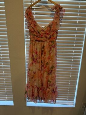 Birdy Grey Soft Blush Ruffle Dress